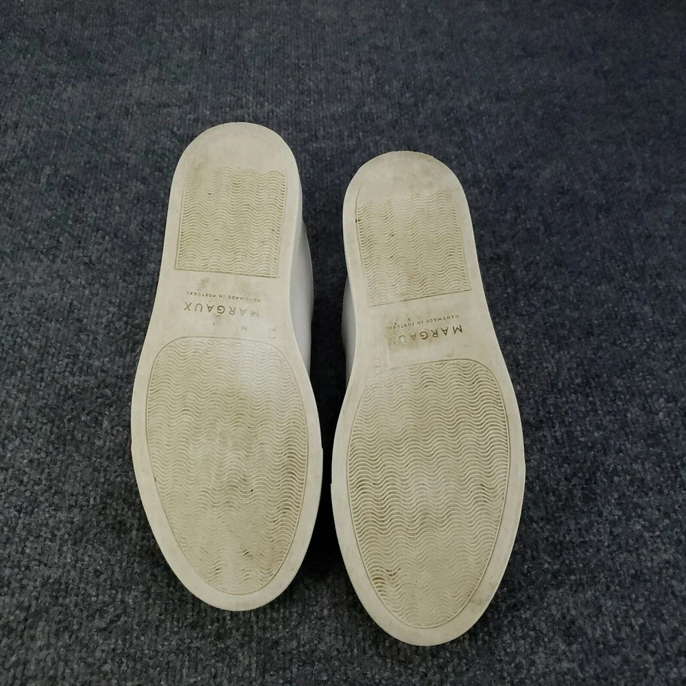 Margaux The Sneaker Women's EU 39.5 / US 9.5 White‎ Calf Leather Handmade Shoes - Picture 7 of 16